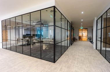 slim glass partition